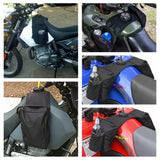 Motorcycle ATV Universal Fuel Tank Bag Luggage Saddlebag Cargo Storage Saddle Bag Black - pazoma