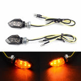 Motorcycle Amber Mini LED Turn Signals Blinker Indicator Lights Universal - pazoma