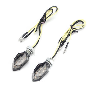 Motorcycle Amber Mini LED Turn Signals Blinker Indicator Lights Universal - pazoma