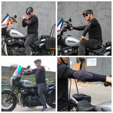 Motorcycle Anti-fall Ice Sleeves Elbow Protective Pads Cycling Riding High Elastic Ice Silk Sleeves Sunscreen Cold Sweat-absorbing - pazoma