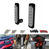 Motorcycle B6 DRL Daytime Running Lights With Universal Fender Mounting Kit Auxiliary LED Taillight Burst Flash Brake light - pazoma