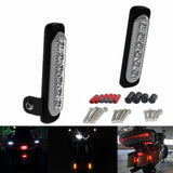 Motorcycle B6 DRL Daytime Running Lights With Universal Fender Mounting Kit Auxiliary LED Taillight Burst Flash Brake light - pazoma