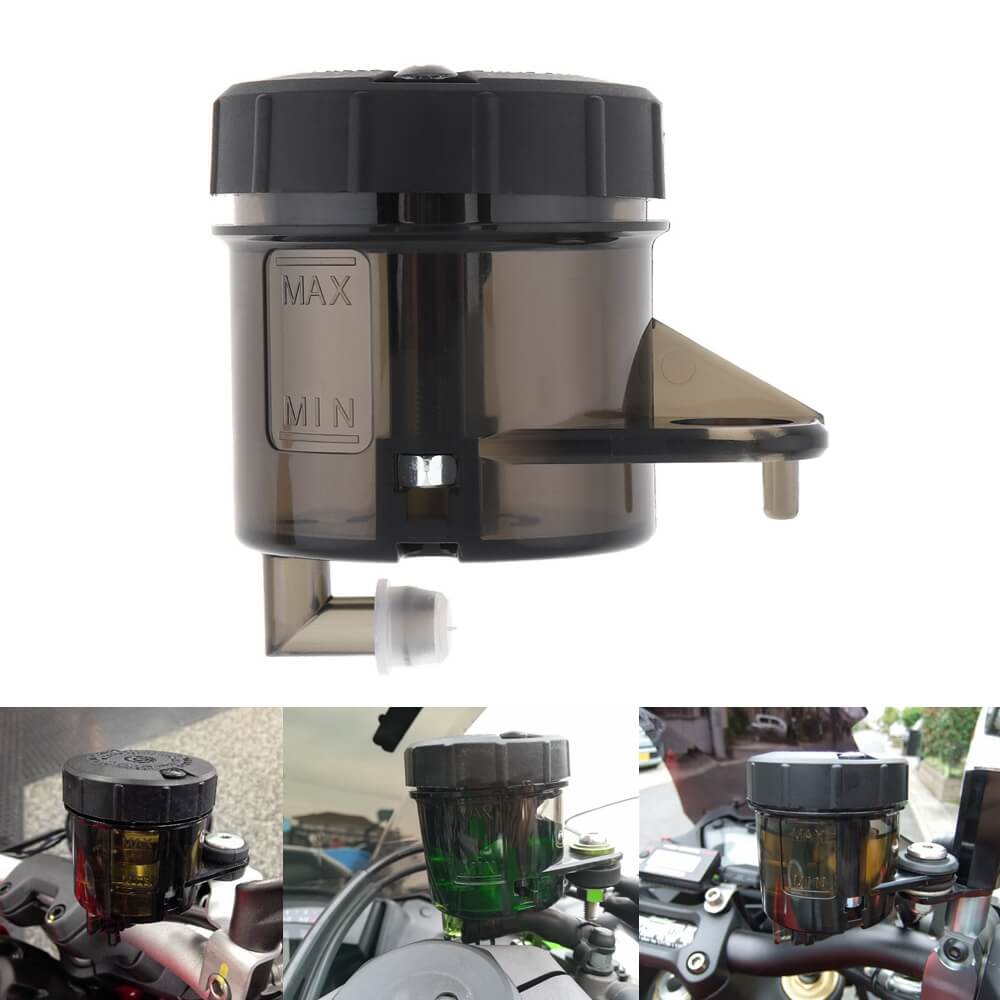 Motorcycle Brake Fluid Light Smoke Reservoir 45cc Bottom 90