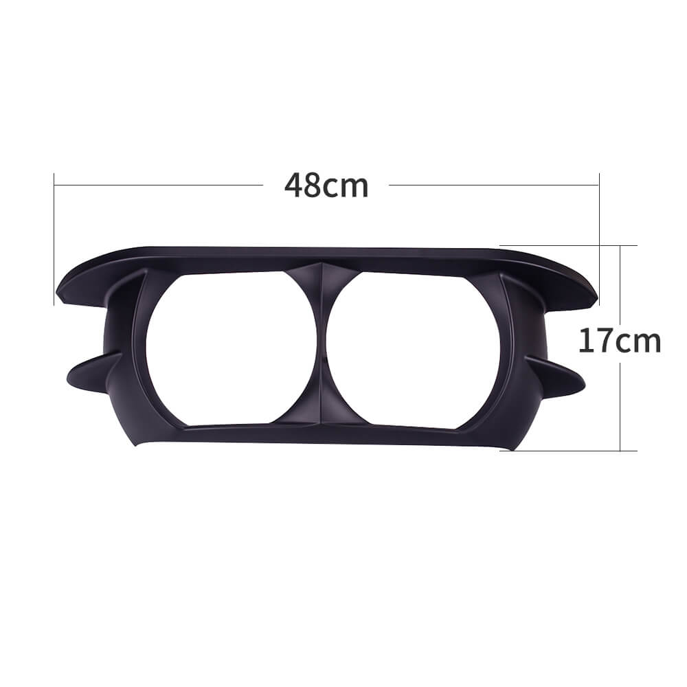 Motorcycle Dual Headlamp Headlight Trim Cover Bezel for Harley Road Glide 2015-2024 - pazoma