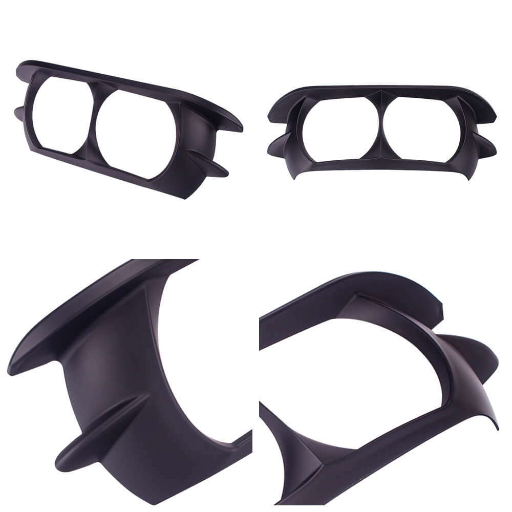 Motorcycle Dual Headlamp Headlight Trim Cover Bezel for Harley Road Glide 2015-2024 - pazoma