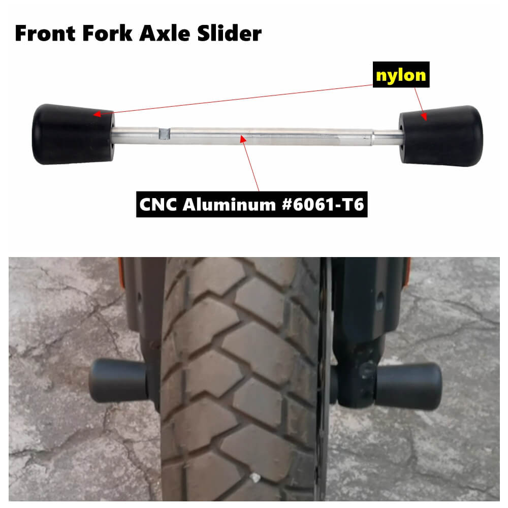 Front Rear Wheel Protection Fork Axle Slider Crash Frame Protector For Harley-Davidson Pan America 1250 Special RA1250S RA1250 2021-2023 - pazoma
