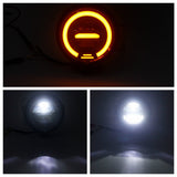 Motorcycle LED Round Headlight 5-3/4 5.75 Inch For Harley Dyna T-Sport FXR Softail Sportster 883 Bobber Cruiser Chopper Cafe Racer Vintage - pazoma