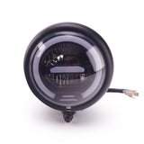 Motorcycle LED Round Headlight 5-3/4 5.75 Inch For Harley Dyna T-Sport FXR Softail Sportster 883 Bobber Cruiser Chopper Cafe Racer Vintage - pazoma