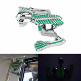 Motorcycle Metal Skeleton Skull Figure Statue Fender Visor Ornament Headlight Visor Trim Headlamp Decorative - pazoma