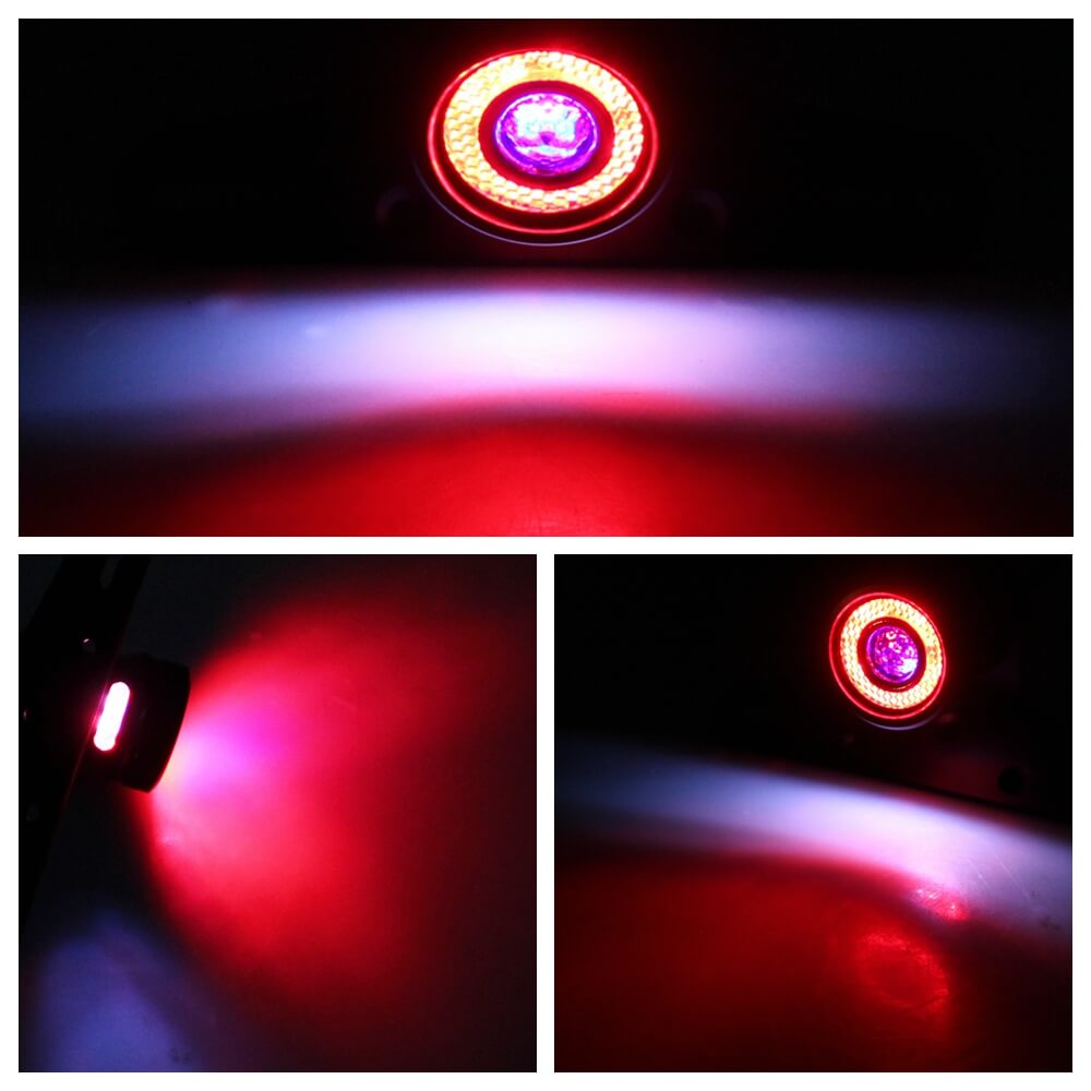 Retro Motorcycle Modified LED Taillight Aluminum Alloy Rear License Plate Light Harley Triumph Cafe Racer Chopper Bobber XS650 - pazoma