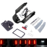 Rear Fender Extension Fascia W/LED Turn Signal Brake Tail Light For Harley Touring Road King CVO Ultra Classic Electra Glide Street 09-13 FLHR - pazoma