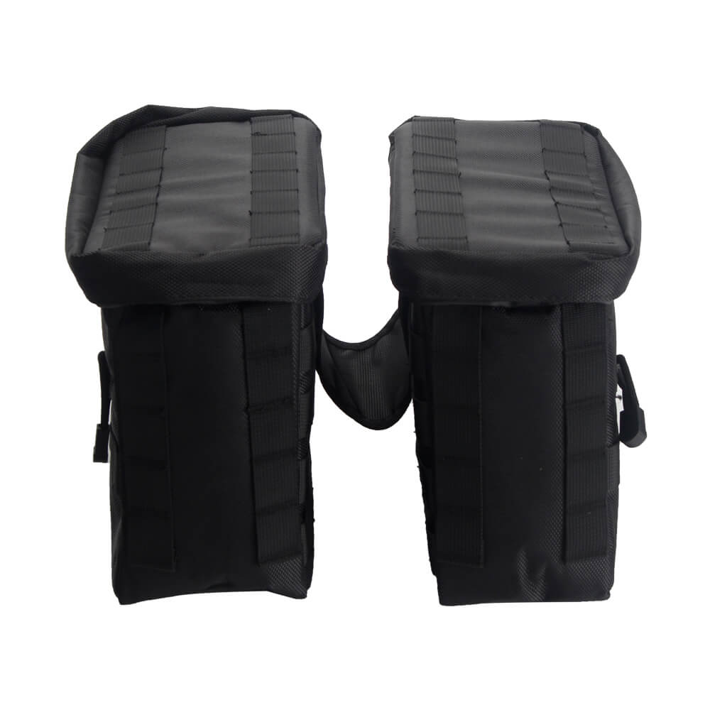 Black Saddlebags Saddle Bags Luggage Bags Knight Rider Storage Bag For Harley Softail Dyna Super Glide FXD/I Sportster FXR - pazoma