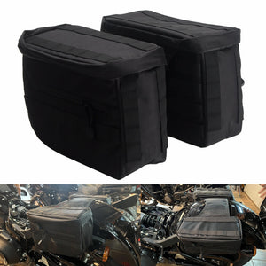 Motorcycle Saddlebags Saddle Bags Luggage Bags Travel Knight Rider Storage Bag For Harley Softail Dyna Super Glide Sportster FXR - pazoma