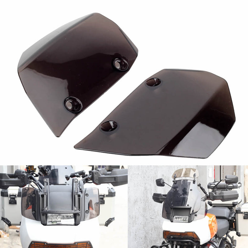 Harley Pan America 1250 ST Special CVO RA1250SE RA1250S RA1250 Side Widened Screens Windshield Windscreen Wind Deflectors Extensions 2021-2025 - pazoma