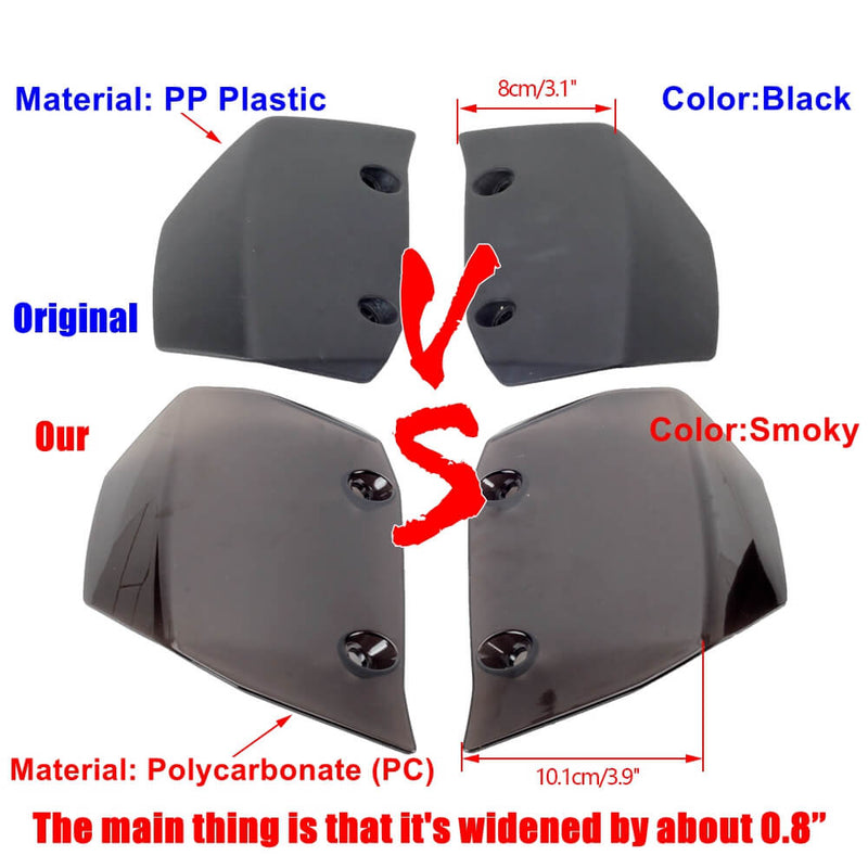 Motorcycle Side Widened Screens Windshield Windscreen Wind Deflectors For Harley Pan America 1250 ST Special CVO RA1250SE RA1250S RA1250 2021-2025 - pazoma