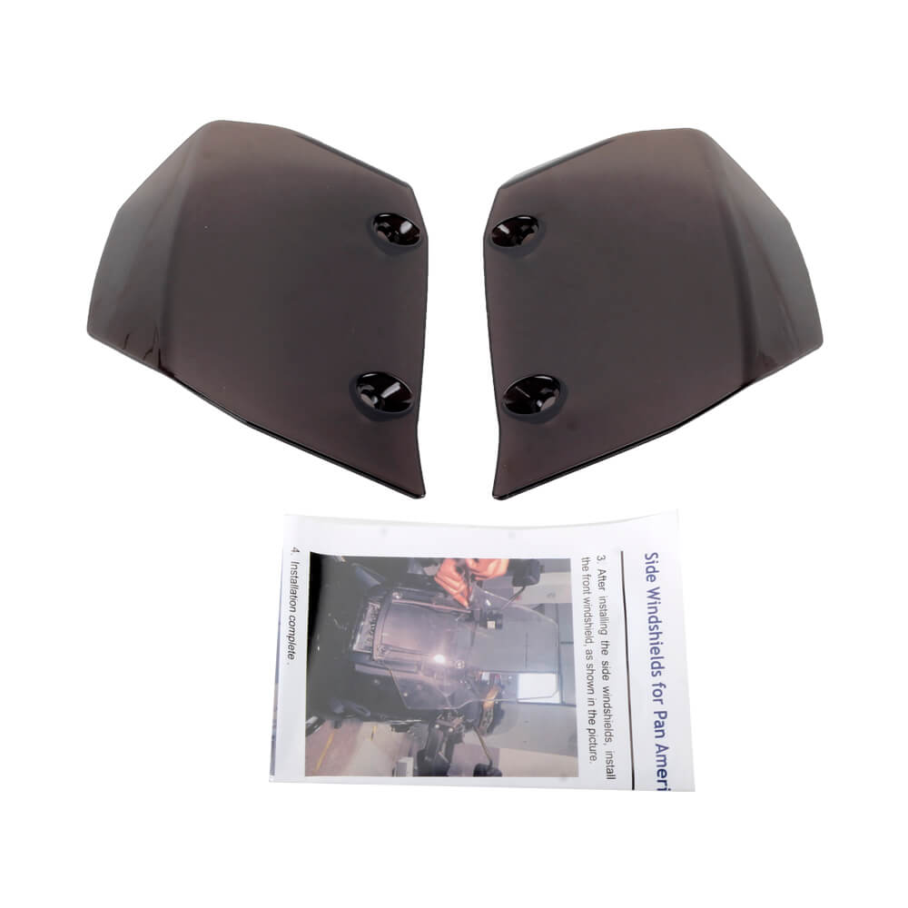 Harley Pan America 1250 ST Special CVO RA1250SE RA1250S RA1250 Side Widened Screens Windshield Windscreen Wind Deflectors Extensions 2021-2025 - pazoma