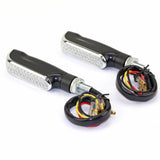 2PCS Motorcycle LED Double Color Turn Signal Indicators Light Blinker Taillight Brake Lamp Universal Amber + Red - pazoma