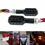 2pcs Universal Motorcycle Turn Signal Light Double-sided Lighting 12V Super Bright LED Bulbs Light for Motorbike Off-Road - pazoma