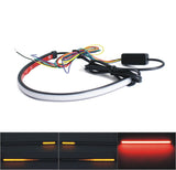 Motorcycle Sequential Switchback Flowing LED Tail Brake Turn Signal Strip lights