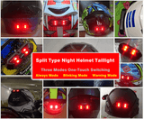 Motorcycle Universal Helmet Night light Safety Warning Light Locomotive refitting emitting helmet warning lamp taillights Safety LED Lamp Taillight - pazoma