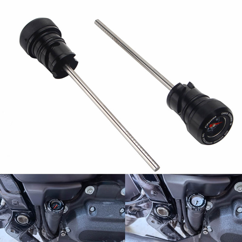 Oil Dipstick With Temperature Gauge For Harley Davidson Milwaukee 8 Softail M8 18-24 Low Rider ST Slim Sport Glide Street Bob 114 S FXBB FXLRST - pazoma