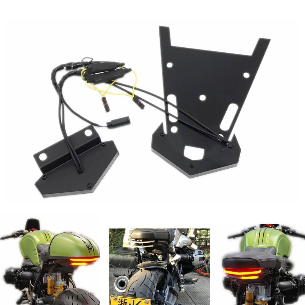Integrated LED Tail Light Fender Eliminator – Brake, Turn Signal & Running Lamp For Motorcycles