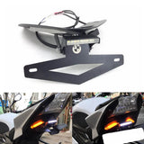 LED Tail Tidy Fender Eliminator Kit Integrated Turn Signals License Plate Light Bracket For BMW S1000RR S1000R 09-14 15-19