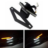 Aprilia RSV4 RR RF 09-2019 Tuono V4 1100 2015-2019 LED Tail Tidy Stealth Fender Eliminator Kit Integrated Turn Signals License Plate Light Bracket