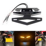 MV AGUSTA BRUTALE 675 2013-2019 LED Tail Tidy Fender Eliminator Kit Integrated Turn Signals License Plate Holder Light Bracket - pazoma