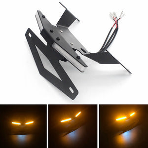 Honda CBR650R CB650R 2019-2020 LED Tail Tidy Stealth Fender Eliminator Kit Integrated Turn Signals License Plate Light Bracket - pazoma