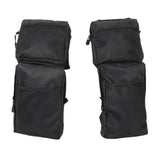 ATV UTV 4-Wheeler Universal Big Horn Fender Bag Black Waterproof Cargo Luggage Storage Pack Hunting Side Bags Zipper Pockets 600D - pazoma