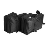 ATV UTV 4-Wheeler Universal Big Horn Fender Bag Black Waterproof Cargo Luggage Storage Pack Hunting Side Bags Zipper Pockets 600D - pazoma