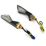 Pair Of Arrows LED Mini Motorcycle Turn Signal Indicator Blinker Lights Lamp Amber Fits Honda Yamaha Suzuki Ducati Kawasaki - pazoma