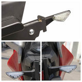 2PCS Motorcycle LED Turn Signal Moto Flasher Indicator Light DC 12V Universal Amber For KTM BMW KAWASAKI YAMAHA R1 Blinker Lamp - pazoma
