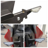 Pair Of Arrows LED Mini Motorcycle Turn Signal Indicator Blinker Lights Lamp Amber Fits Honda Yamaha Suzuki Ducati Kawasaki - pazoma