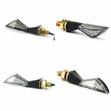 Pair Of Arrows LED Mini Motorcycle Turn Signal Indicator Blinker Lights Lamp Amber Fits Honda Yamaha Suzuki Ducati Kawasaki - pazoma