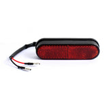 Pazoma Universal Motorcycle 3 LED Tail License Number Plate Light with Red Reflector - pazoma