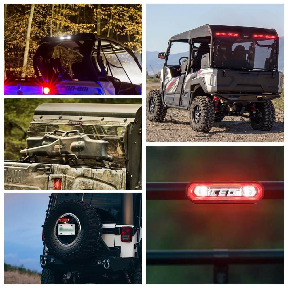 UTV Industries Chase Rear Facing LED Light Taillight For Can Am Maverick X3 Polaris RZR PRO XP 1000 800 900 2020 Jeep truck 90133 - pazoma