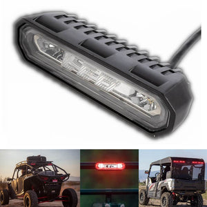 Rear Facing 5-In-1 Red/White LED Chase Light Kit Tail 3rd Brake Strobe Back Backup Reverse License Plate Illumination For Jeep ATV UTV RZR - pazoma