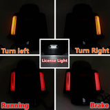 Rear Fender Extension Fascia W/LED Turn Signal Tail Lights For Harley Touring 2014-20 FLHR FLHTCU FLHTK FLHTKL FLHX FLHXS FLTRU FLTRX FLTRXS - pazoma