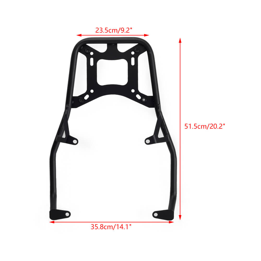 Rear Luggage Rack Carrier Top Case Mount Bracket Passenger Grab Handle Bars For Harley Pan America 1250 Special RA1250 RA1250S 2021-2023 - pazoma