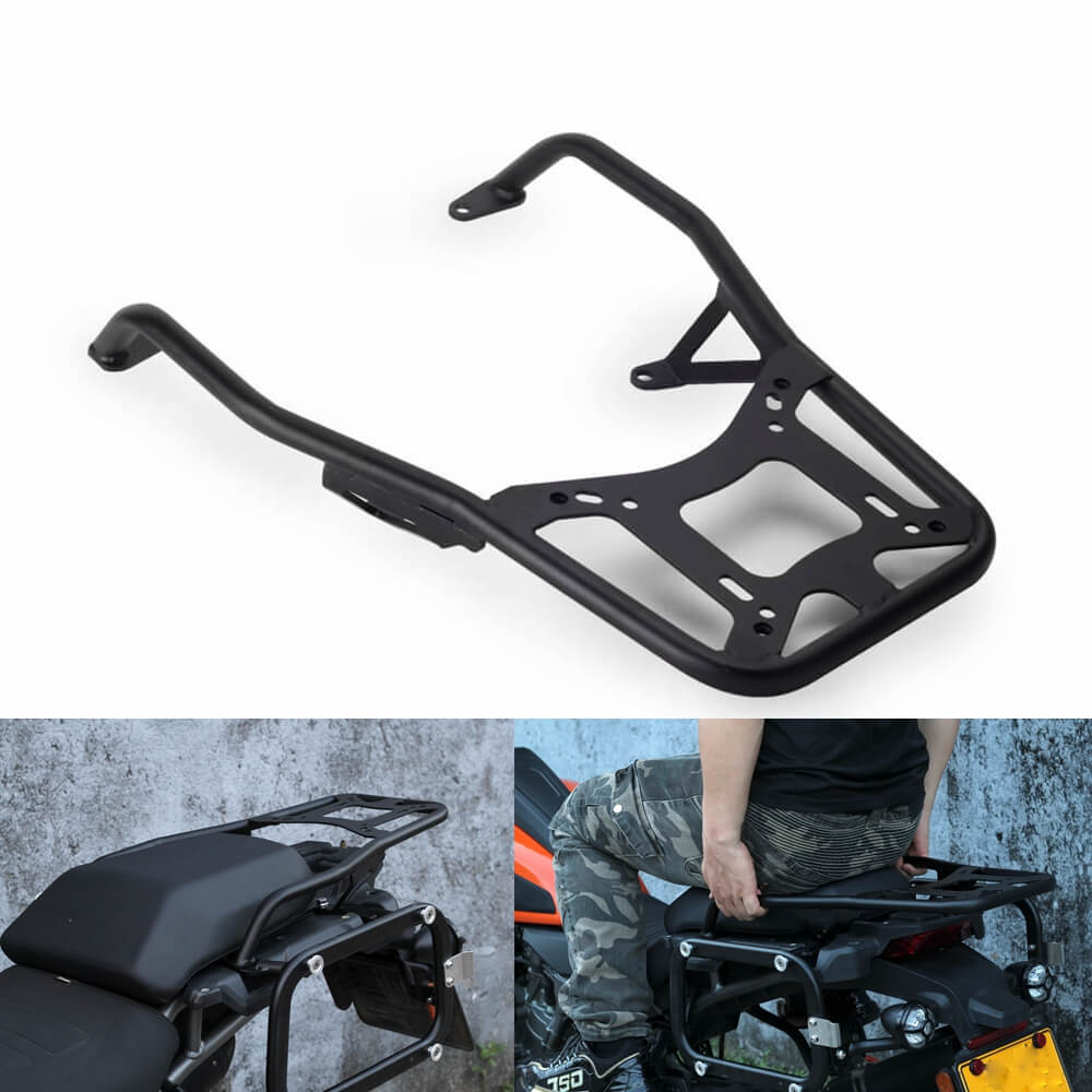 Rear Luggage Rack Carrier Top Case Mount Bracket Passenger Grab Handle ...