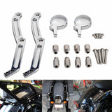 Harley Touring Bagger Road King Street Electra Glide Rear Shock Remote Reservoir Mounts Brackets For Ohlins HD 044 & Legends Revo Shocks - pazoma