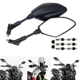 Yamaha MT09 MT07 MT03 MT25 FZ07 FZ09 FJ09 MT10 XJR1300 XJR1200 XJ6 FZ6 FZ1 FZ8 Tracer 900/GT Tenere 700 Rear View Side Mirrors E24 MARK Certification