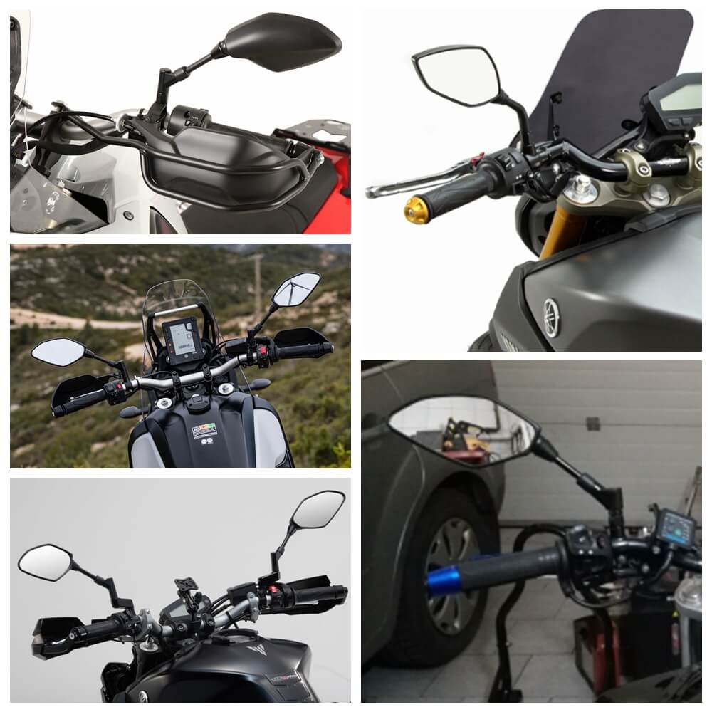 E24 Certification Side Rear Mirror For YAMAHA MT 01/03/07/09/10 TRACER 900/GT MT03 660 Adjustable Rearview Mirrors - pazoma
