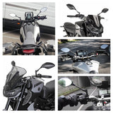 Yamaha MT09 MT07 MT03 MT25 FZ07 FZ09 FJ09 MT10 XJR1300 XJR1200 XJ6 FZ6 FZ1 FZ8 Tracer 900/GT Tenere 700 Rear View Side Mirrors E24 MARK Certification - pazoma