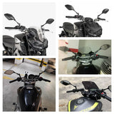 Yamaha MT09 MT07 MT03 MT25 FZ07 FZ09 FJ09 MT10 XJR1300 XJR1200 XJ6 FZ6 FZ1 FZ8 Tracer 900/GT Tenere 700 Rear View Side Mirrors E24 MARK Certification - pazoma