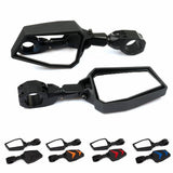 UTV Adjustable Side Mirrors Rear View Mirrors Wide Mirror 1.75