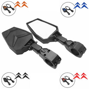 UTV 1.75 " Roll Bar Cage Adjustable side mirrors for Polaris Ranger RZR XP 1000 900 800 XP1000 XP900 XP800 rearview mirror - pazoma