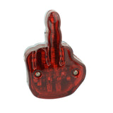 Motorcycle Red LED Brake / Running / License Plate Tail Light Middle Finger Style Rear Brake Stop Lamp For Harley Triumph Cafe Racer Bobber Chopper - pazoma